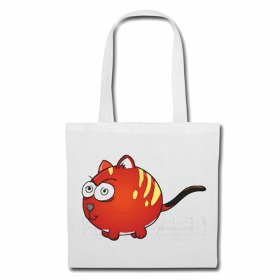 Tasche Beutel Baumwolltasche MAUS IM TIGER LOOK LIFESTYLE FASHION STREET WEAR Ba