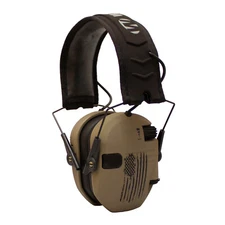 Walker's Razor Slim Shooting Ear Protection Muff with NRR 23 dB Distressed Flag