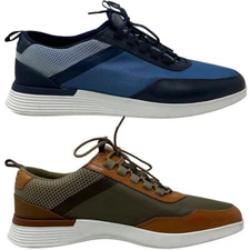 Wolf and Shepherd Men's Crossover Victory Trainer Italian Leather Mesh Shoes