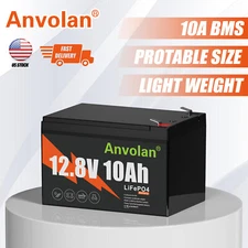 Rechargeable LiFePO4 Battery 12V 10Ah Lithium Iron Phosphate Battery with BMS10A