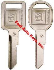 2 NEW GM Logo OEM "E" IGNITION +"H" DOORS/TRUNK Key Blanks Uncut 320404 + 320405