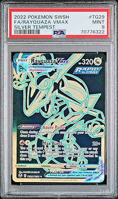 Rayquaza Vmax - TG29/TG30 - PSA 10 - Secret Rare - Silver Tempest