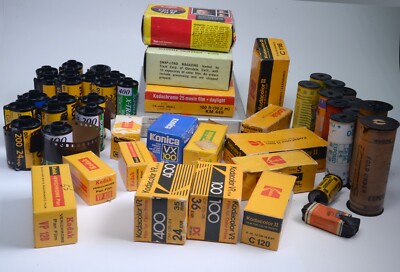 AS IS Vintage Film Kodak Fuji Expired 35mm 120 Roll Collection 