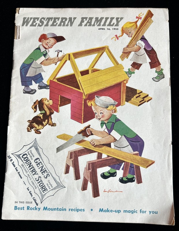 Vintage APRIL 1953 WESTERN FAMILY Magazine Great Illustrations