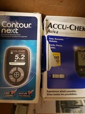 Contour Next and Accu-Chek Aviva Lot Used Untested Blood Glucose Meter Monitors