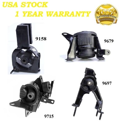 4 PCS MOTOR & TRANS MOUNT FIT 2005-2010 Scion  tC 2.4L - Auto Trans