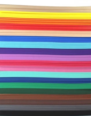 EFCO 2 hojas de espuma de goma / E.V.A. A4 300 x 200 x 2 mm - 20 colores