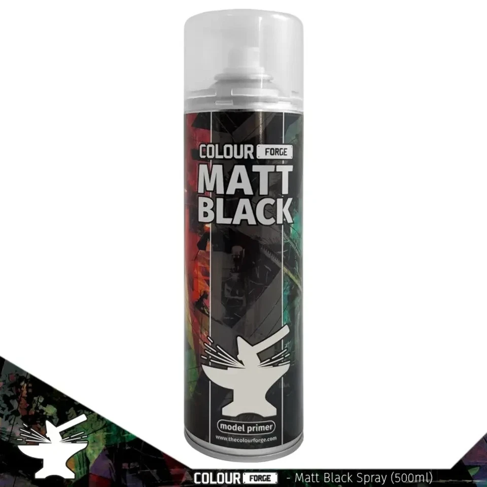 THE COLOUR FORGE Colour Forge MATT BLACK S00ML SPRAY