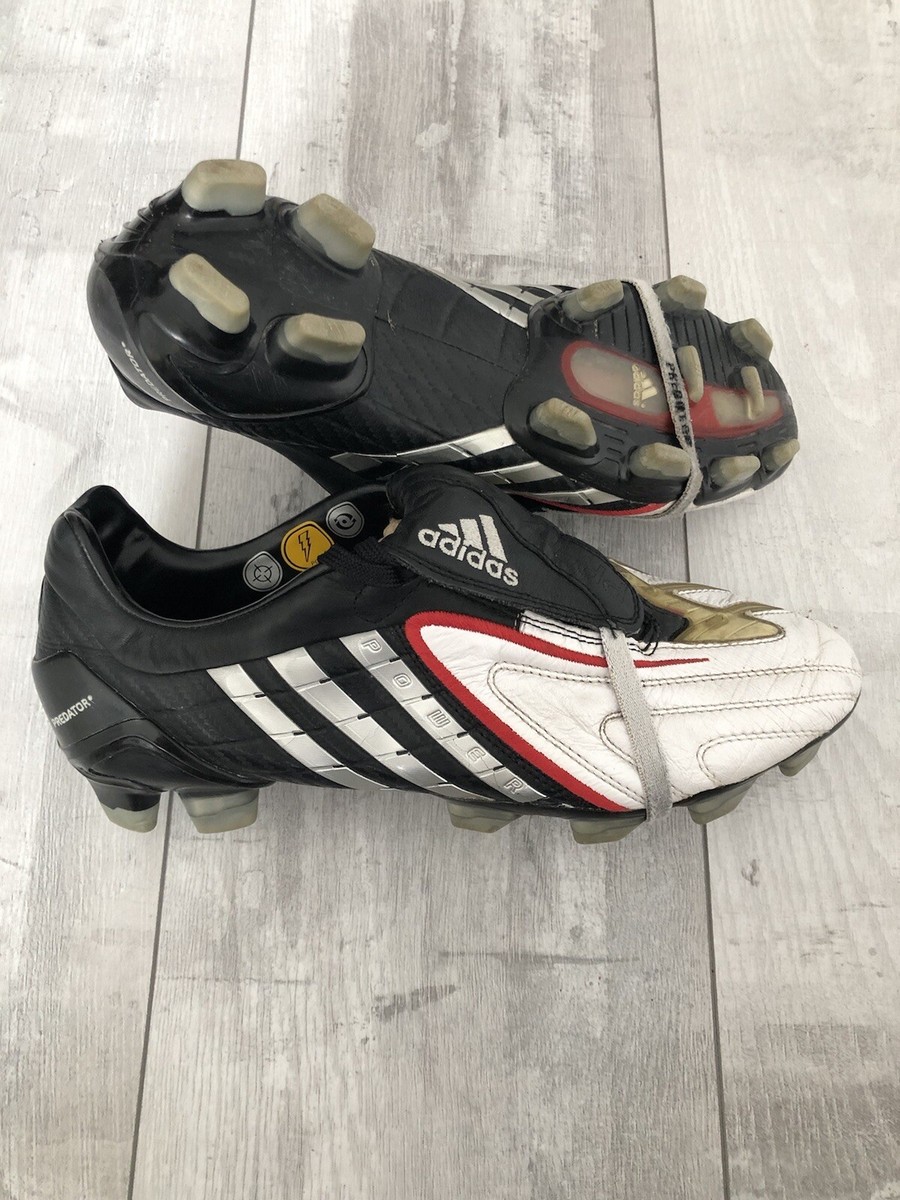 ADIDAS Predator Powerswerve FG White Leather Professional Football