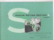 Vintage Kodak Retina Reflex S Camera Manual