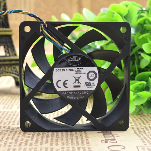 CoolerMaster FA07015E12BMC Cooling Fan DC 12V 0.70A Cooler Fans 4Pin 70mm x 15mm