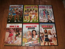 Bring It On complete set of 6 on DVD. 1-4, Fight to Finish, Worldwide Cheersmack
