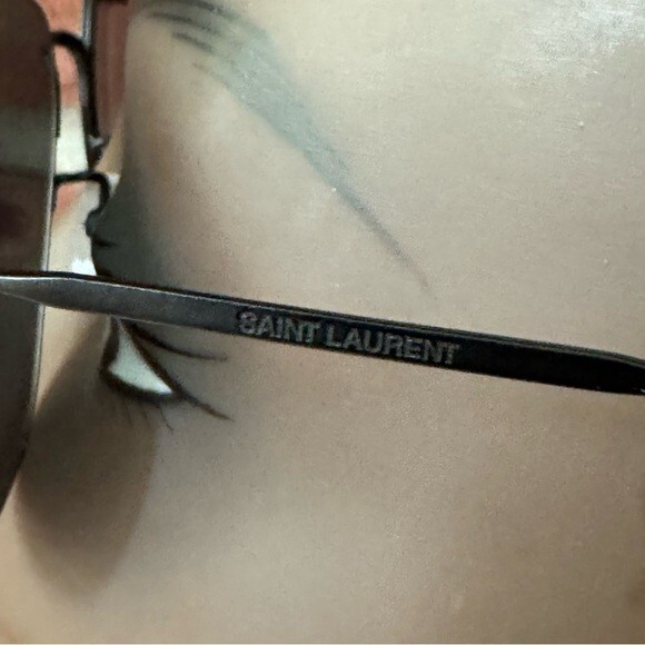 Occhiali da sole leggeri Saint Laurent SL 388 K WIRE 003 senza montatura Made in Paris