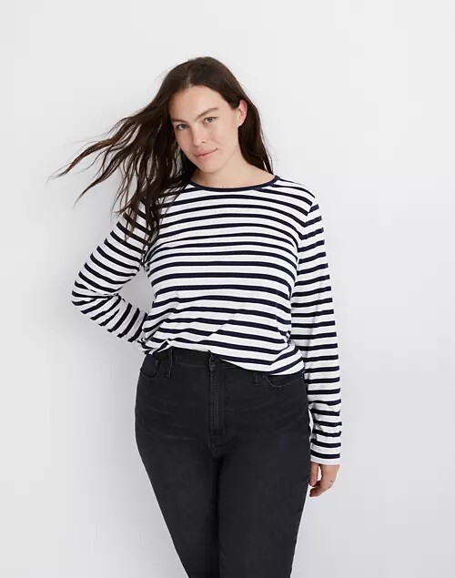 メイドウェル Madewell Northside Vintage Long-Sleeve Tee レディース シャツ トップス Etruscan C Madewell Women's Northside Vintage Long-Sleeve Tee in Morris