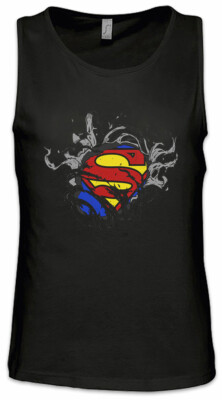 Exploding Super S Herren Tank Top Hero Superhero Kostüm Verkleidung Fasching