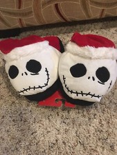 Tim Burton's Nightmare Before Christmas SANTA JACK SKELLINGTON SLIPPERS L 2-3 