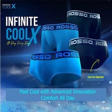 6 Pack ROSSO Trunk  Brief Mens Underwear CoolX Comfort Soft Flexible