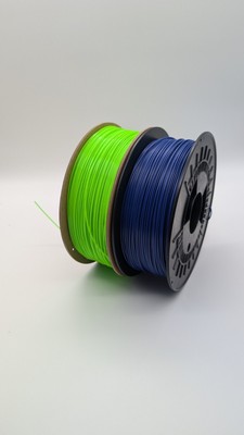 1,8kg Petg  Filament 1,75mm AMS Kompatibel Zb Für Bambu Lab Neon Grün/Dunkelblau