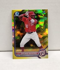 ROISMAR QUINTANA 2022 Bowman Chrome Prospects SAPPHIRE YELLOW REFRACTOR ~ /50