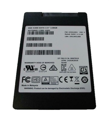 Lenovo 00KT015 SanDisk SD7SB6S-128G-1001 X300 128GB Internal Solid State Drive