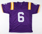 Jacob Phillips Signed LSU Tigers Jersey (JSA COA) 2020 3rd Rd Pck Browns / LB — photo 3