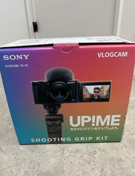 Sony's VLOGCAM ZV-1G with Shooting Grip Kit Digital Camera Sony's VLOGCAM ZV-1G with Shooting Grip Kit Digital Camera