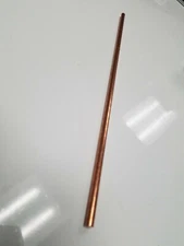 (1) 1/4" .25" Solid Copper Round stock  Rod 12" 