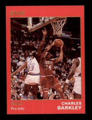 1990-91 STAR GOLD /1500 CHARLES BARKLEY #23 PRO INFO PHILADELPHIA 76ERS HOF