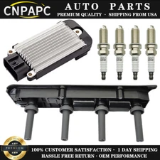 Ignition Coil & Module & CNPAPC Iridium Spark Plug fit Saturn Chevrolet UF391