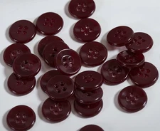 NEW ~ 40 Vintage BROWN 1/2" 4 Hole Sew Through Buttons Sewing Crafts 