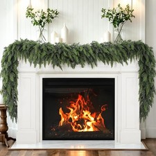 6 Ft Christmas Cedar Garland Real Touch Soft Greenery Mantel Decor Artificial
