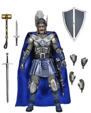 NECA Dungeons & Dragons Strongheart Action Figure Blue Cape Sword Shield Hammer