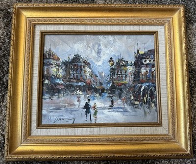 Vintage RANDALL V. DAVEY (1887-1964) IMPRESSIONIST Oil Painting France Art