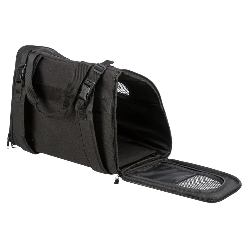 Trixie Rucksack Connor Nylon Tragetasche für Hunde 42x29x21cm schwarz/grau - Bild 3 von 4