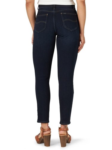 Lee Women's Ultra Lux Mid-Rise Slim Fit Skinny Jean Comfort Denim New Lawrence - 第 2/7 張圖片