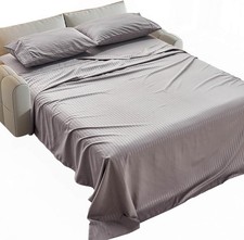 Striped Sofa Bed Sheets Queen Sleeper Sofa Bed W/ 4-6 Deep Soft Brushed