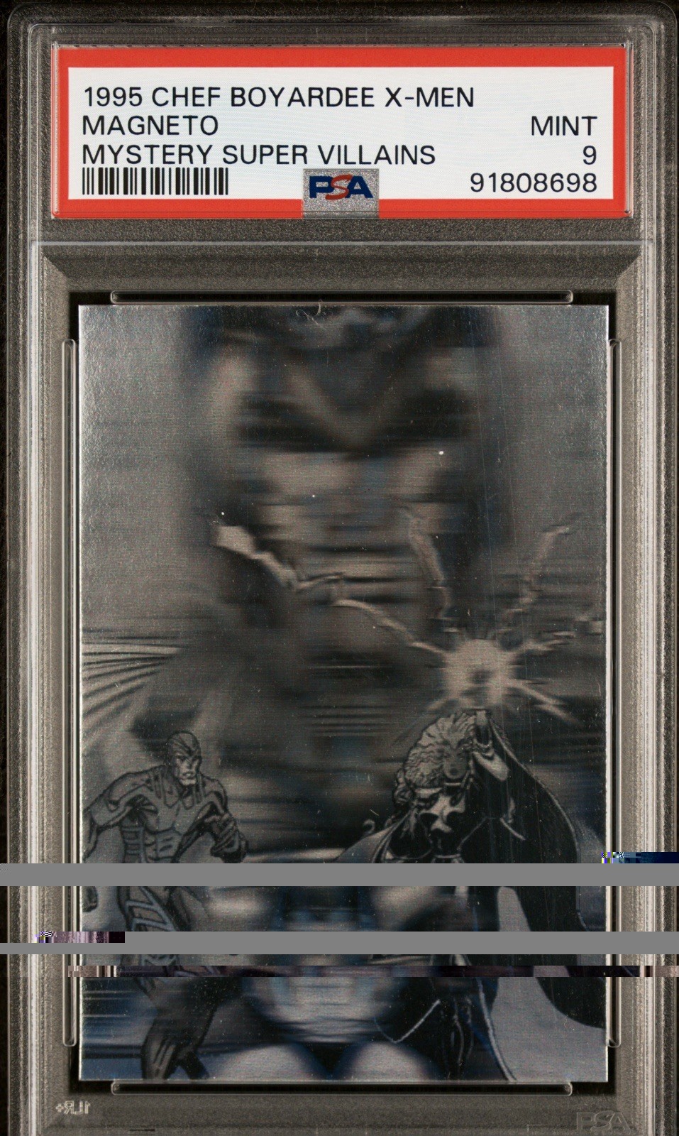 1995 Chef Boyardee X-Men Mystery Super Villains Magneto PSA 9 🔥RARE🔥