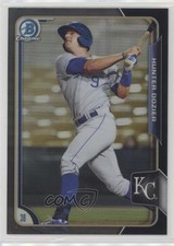 2015 Bowman Chrome Prospects Asia Exclusive Black Refractor Hunter Dozier x9h