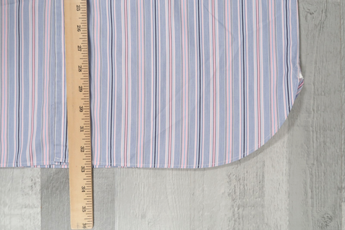 Turnbull & Asser Exclusive 17" 43cm Mens Shirt Blue Pink Stripe Long Sleeve - Afbeelding 8 van 11