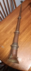 Antique Tibetan Copper Dung Chen or Cerimonial Telescoping Longhorn