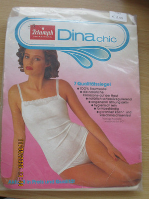 Vintage Triumph Damen Unterhemd Hemdchen Dina Gr 40 Farbe creme sexy erotisch
