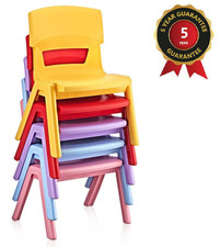 STRONG PLASTIC CHAIRS FOR CHILDRENS KIDS TEA PARTY GARDEN NURSERY SCHOOL CLUB
