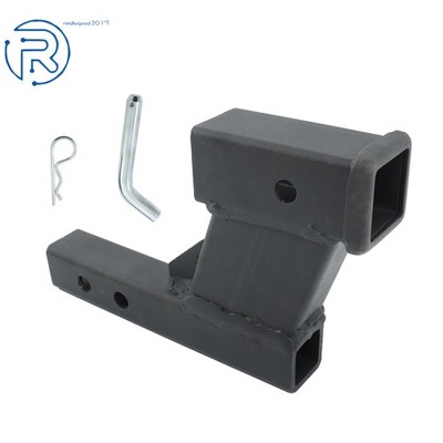 7500LBS Capacity Heavy Duty 2 Inch Receiver Hitch Adapter 6-1/4 Inch Rise Drop