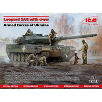 Leopard 2A6 Of The Armed Forces Of Ukraine W/Crew Kit 1:35 Icm Kit Mezzi Militar