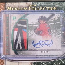 2025 Topps Museum Collection Momentous Material Jumbo Patch Autograph Ichiro 1/1