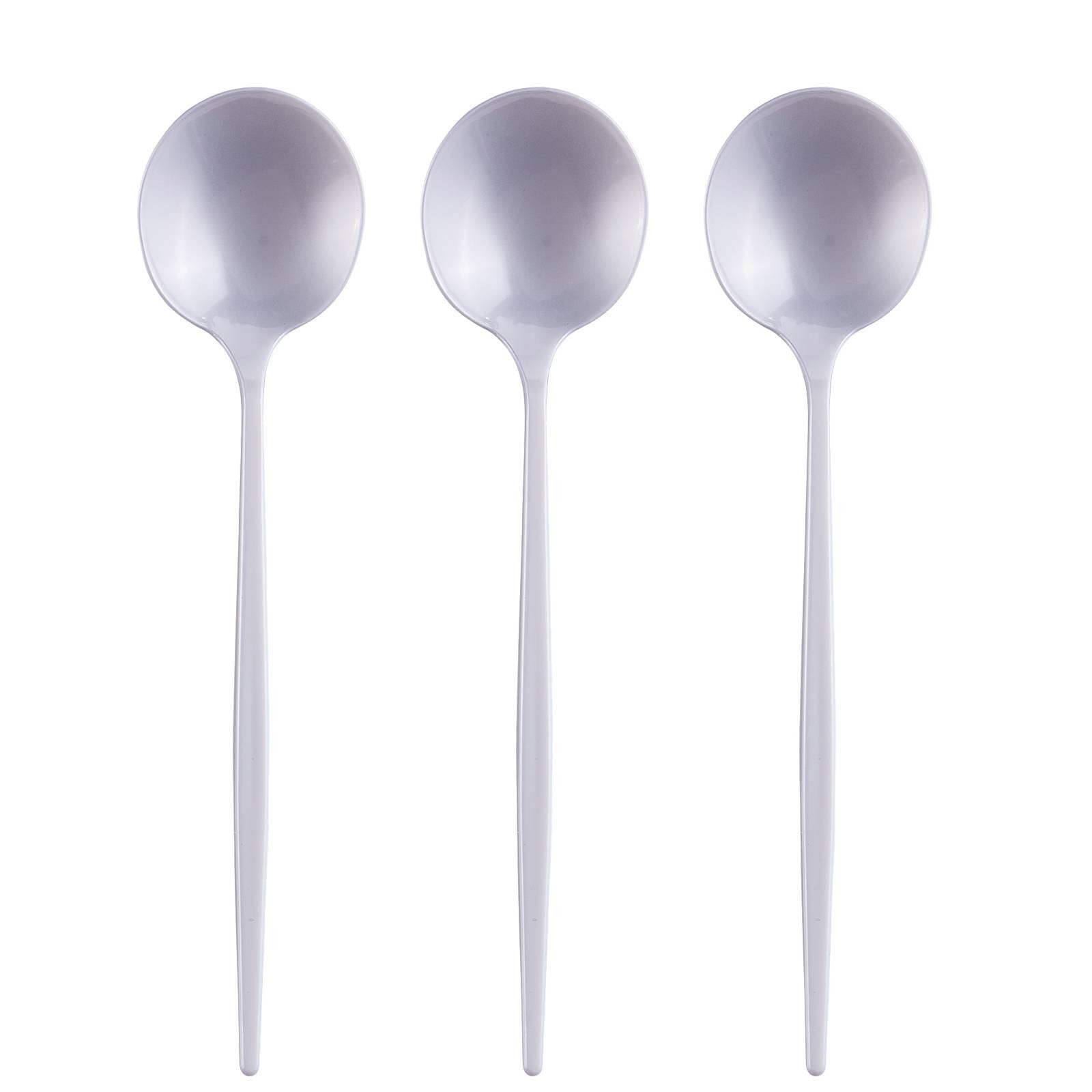 Opulence Collection Heavy Duty Disposable Plastic Spoons - 20 Count