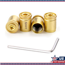Anti-theft Locking Tire Valve Stem Caps 4pcs Set O-ring Seal Universal Suv Tru Anti-theft Locking Tire Valve Stem Caps 4pcs Set O-ring Seal Universal Suv Tru