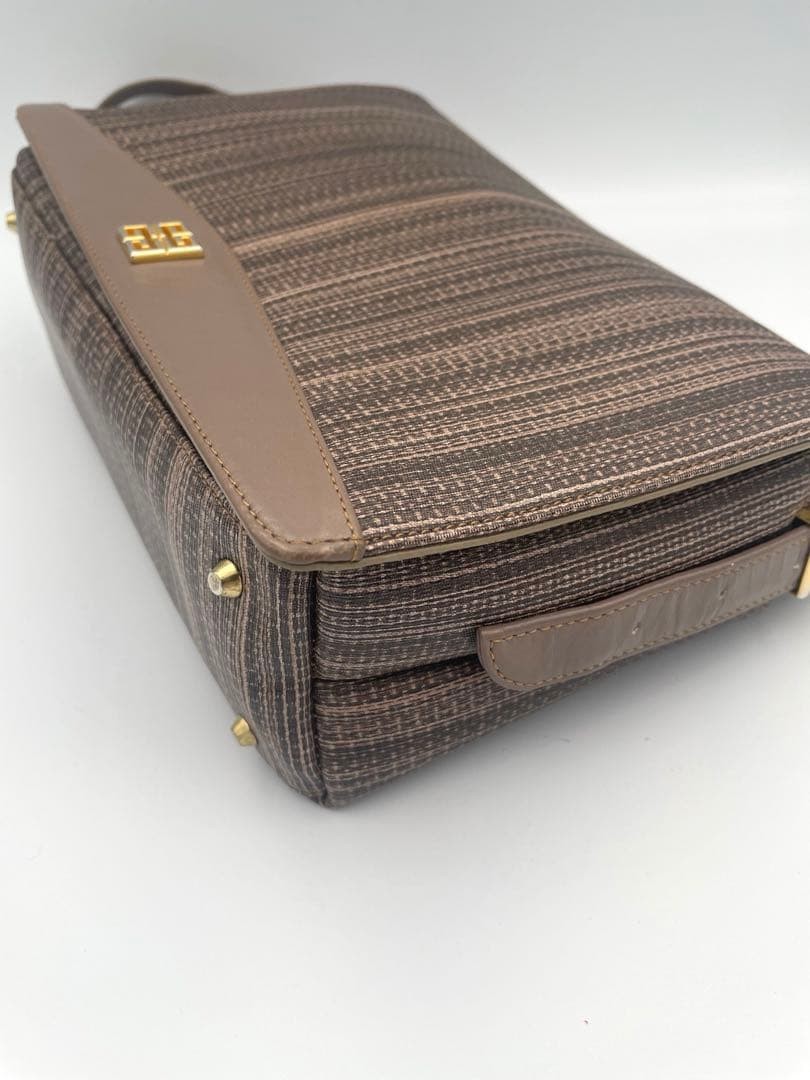 Givenchy Vintage Shoulder Bag PVC Brown Authentic F0210404 thumbnail 13