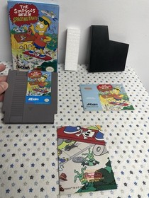 The Simpsons: Bart vs The Space Mutants CIB Complete nintendo nes poster NICE