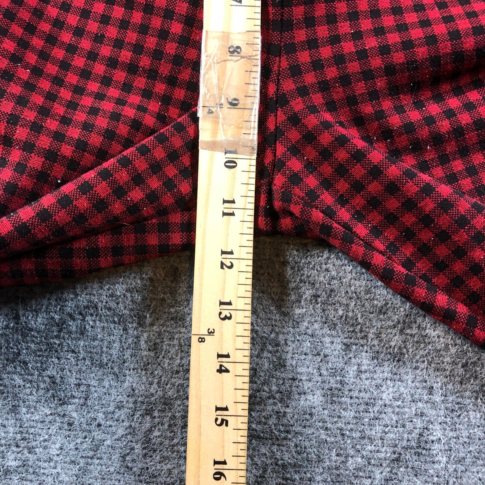 Zara Basic Red Black Gingham Checkered Pants Wome… - image 4